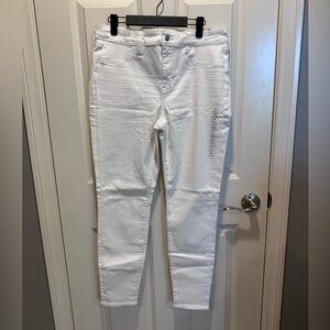American Eagle High Rise Women's White Jeggings